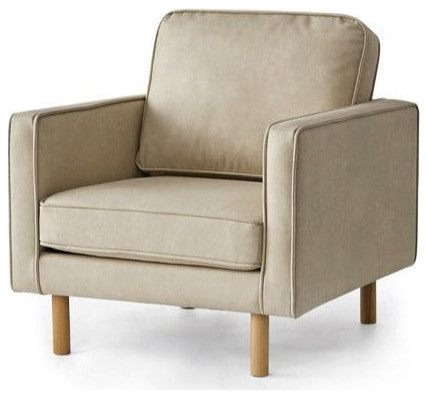 North American solid wood Sofa modern technology cloth   Midcentury   Armchairs And Accent Chairs   by GVAwood  Houzz