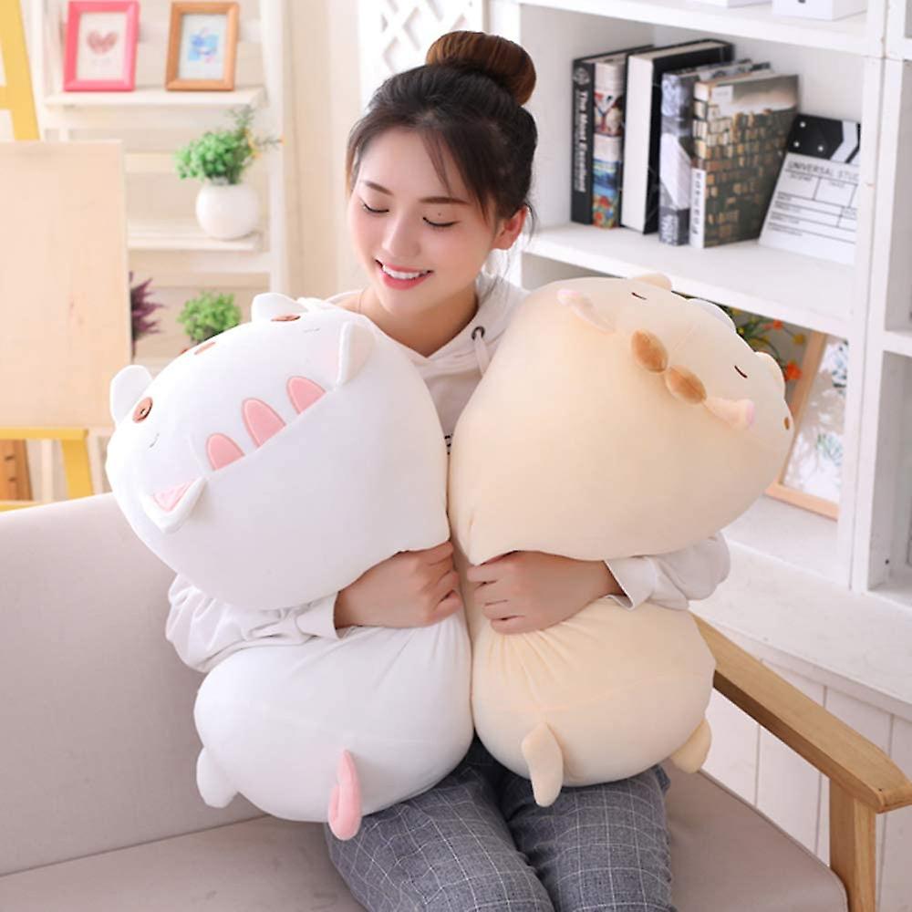 35.5 Inch Cute Bear Plush Stuffed Animal Cylindrical Body Pillow，super Soft Cartoon Hugging Toy Gifts For Bedding， Kids Sleeping Kawaii Pillow