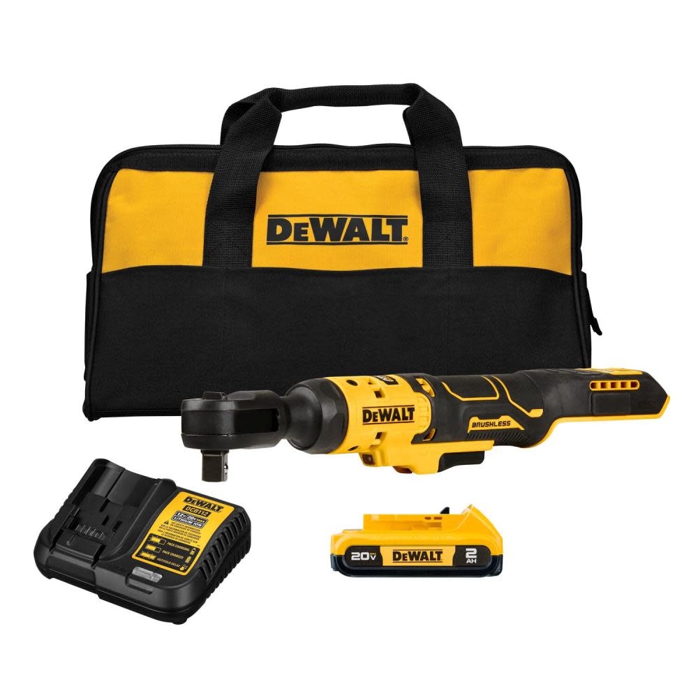 DEWALT ATOMIC 20V MAX Ratchet Brushless Kit 1/2