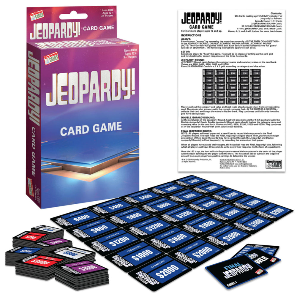 JEOPARDY CARD GAME