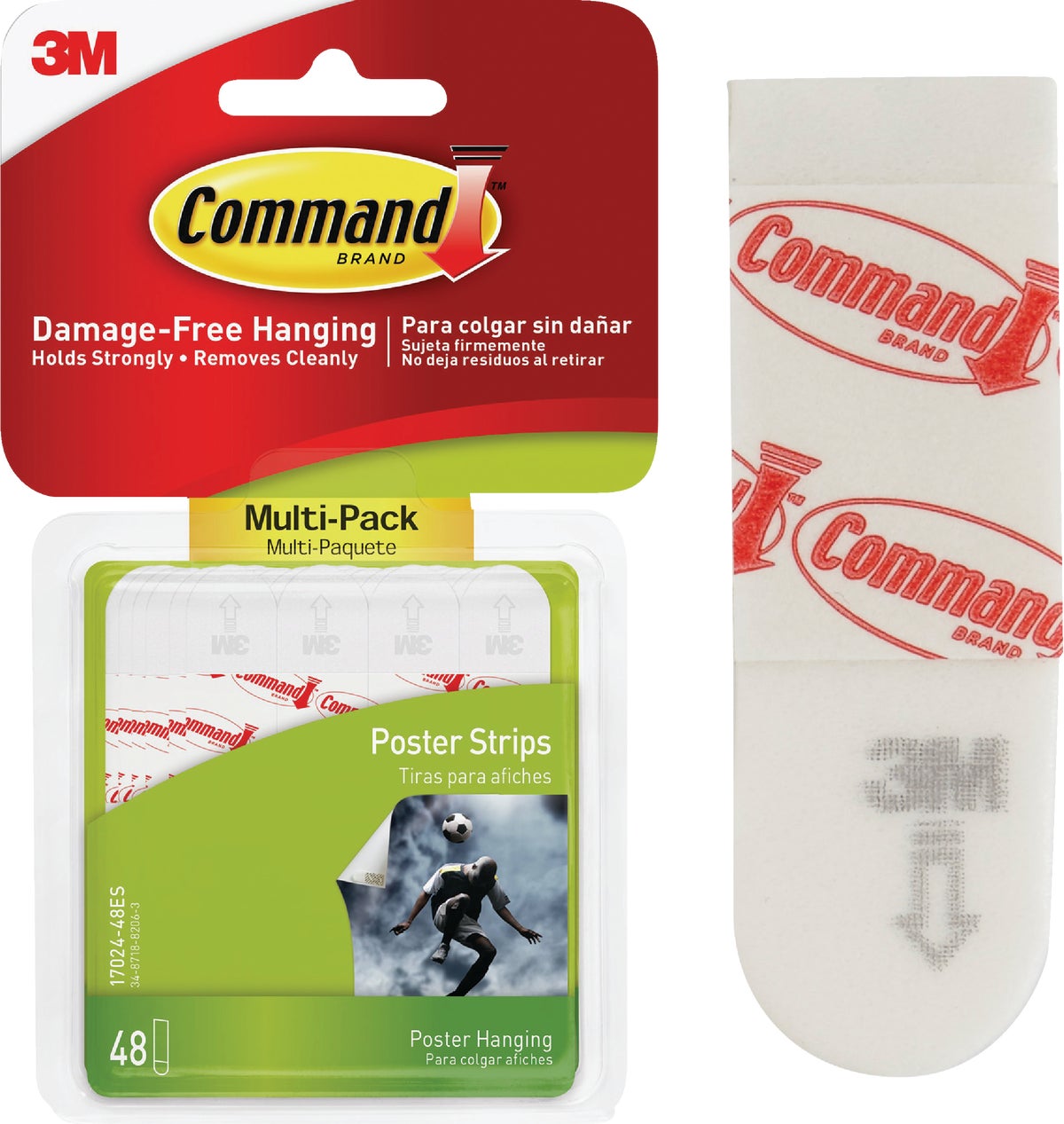 Command Assorted Poster Hanging Strips White