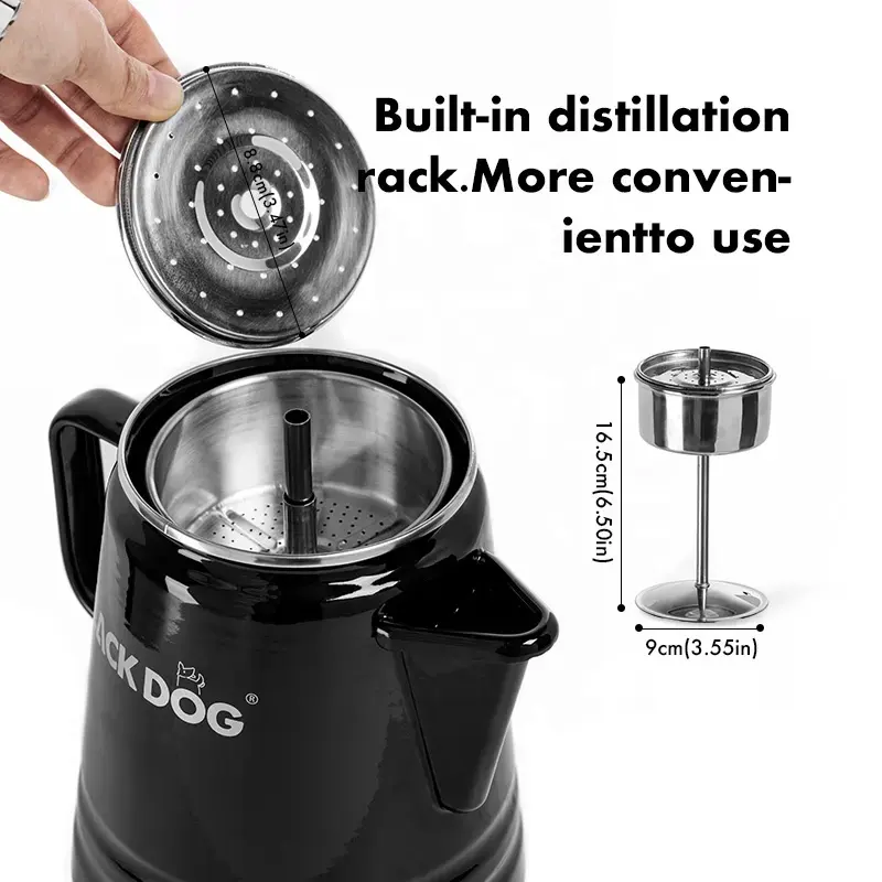 Blackdog Outdoor Camping Exquisite Tea Brewing Coffee Teapot Home Enamel Boiling Water Coffee Pot