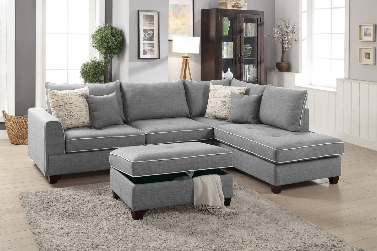 3-Pcs Sectional Sofa -  F6542