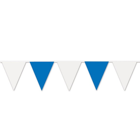 Beistle 50702 BW Blue   White Pennant Banner  all ...