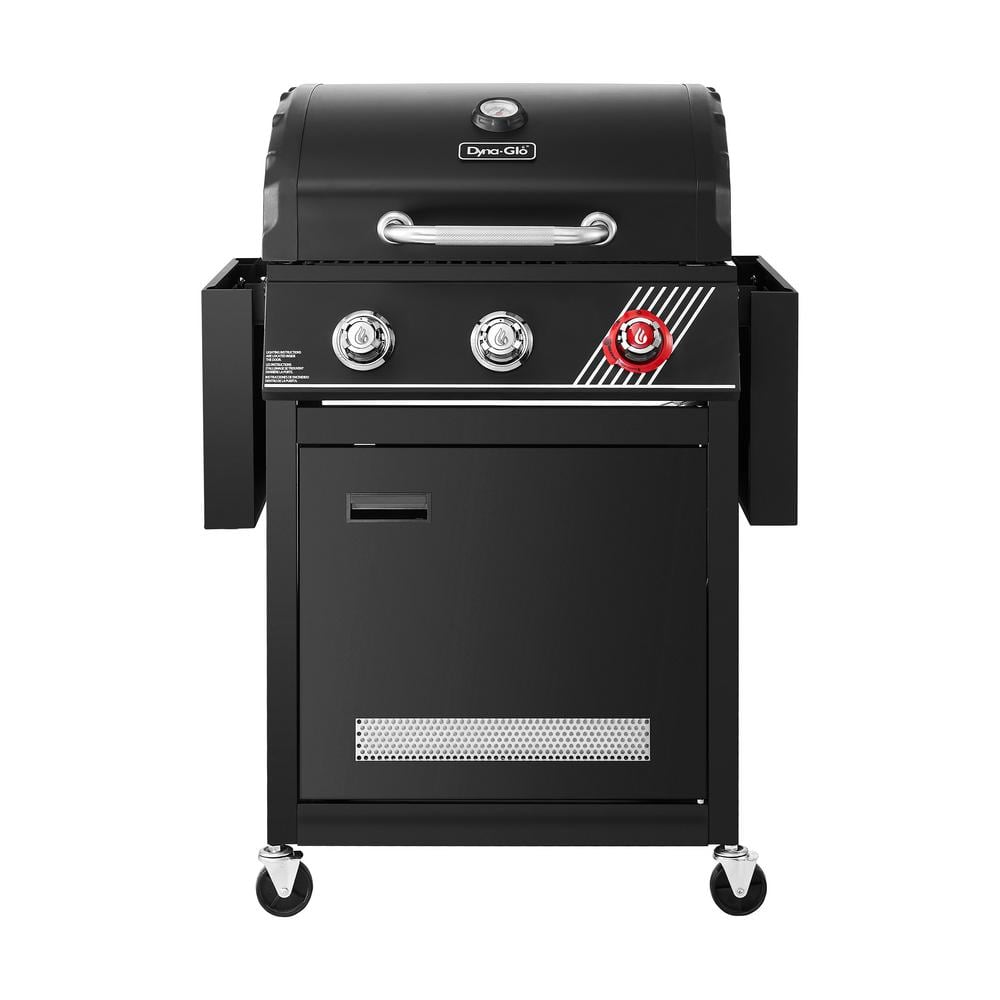 Dyna-Glo 3-Burner Propane Gas Grill in Matte Black with TriVantage Multifunctional Cooking System DGH373CRP-D