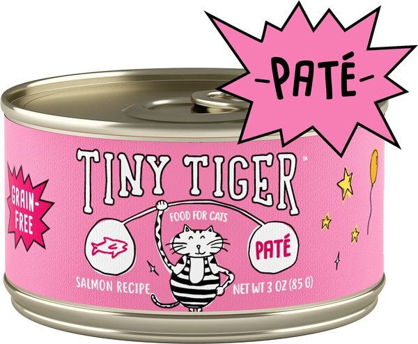 Tiny Tiger Pate Salmon Recipe Grain-Free Canned Cat Food