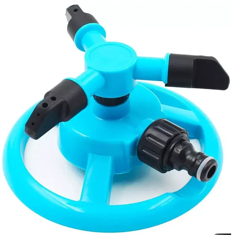 2022 Watering Sprinkler Gardening Lawn Landscaping Tools Three pronged Sprinkler Sprinkler Portable Adjustable Rotary Irrigation