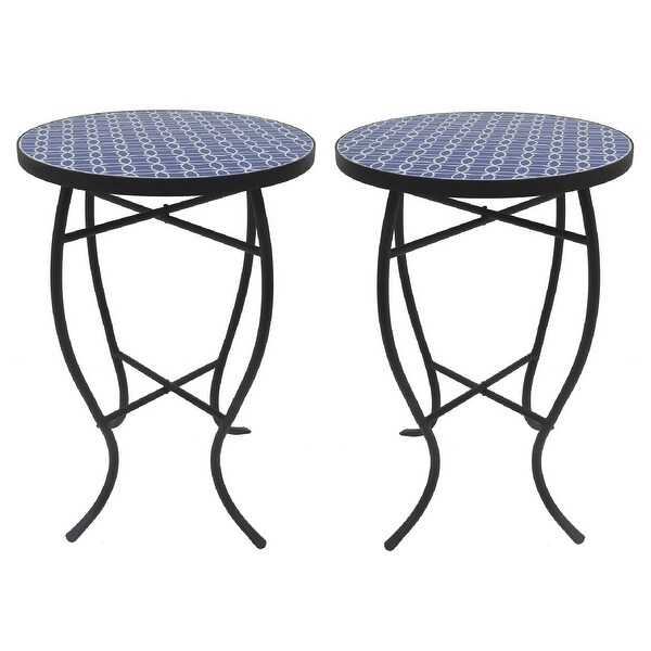 Mosaic Art Collection Accent Table (Set of 2)