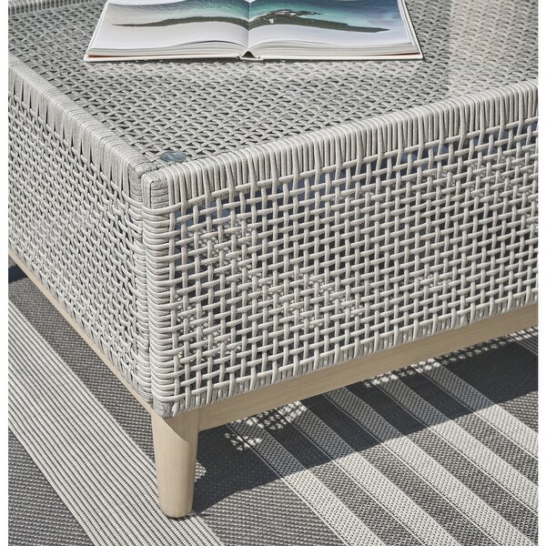 Signature Design by Ashley Seton Creek Gray Outdoor Coffee Table