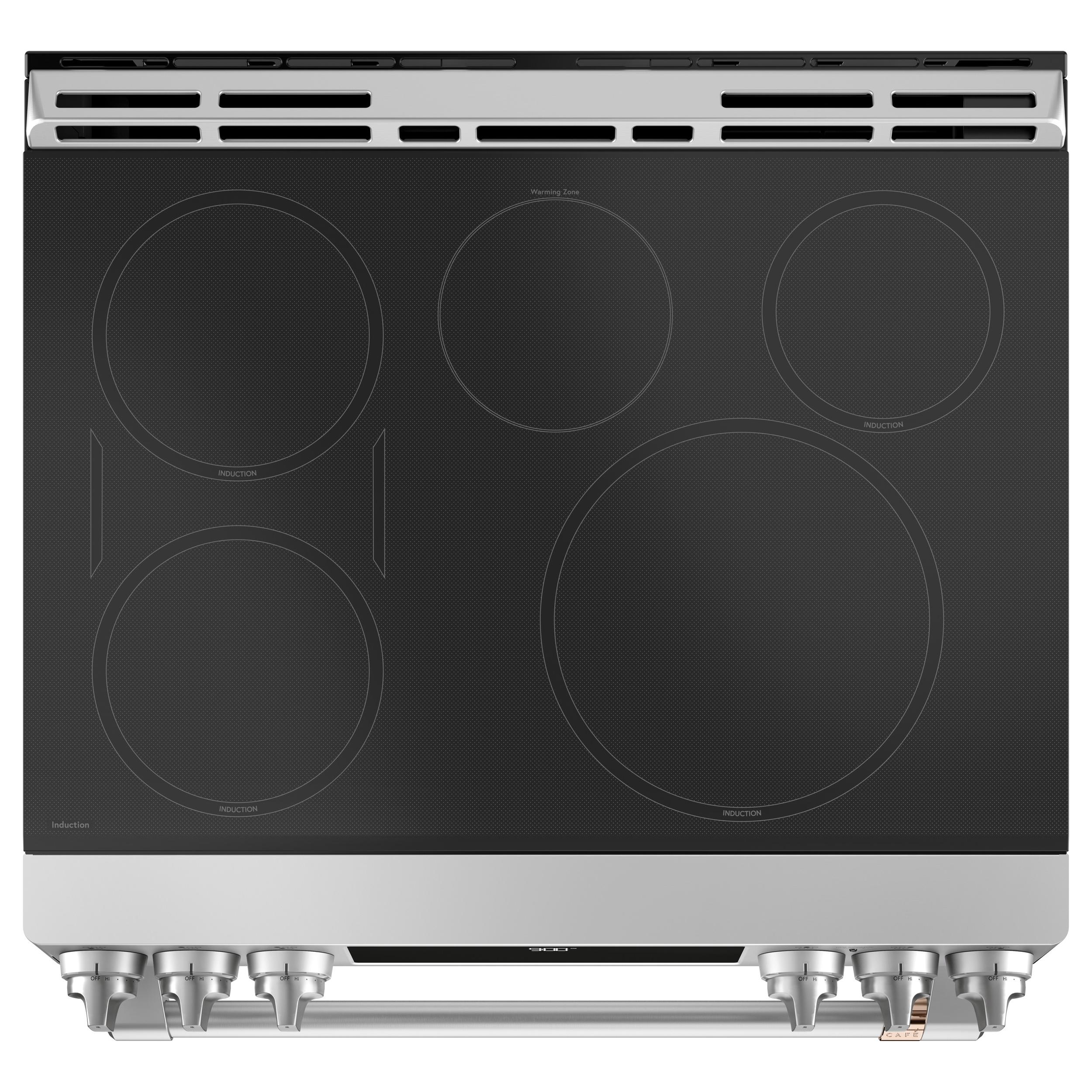 Café 30-inch Slide-in Induction Range with Warming Drawer CHS900P2MS1