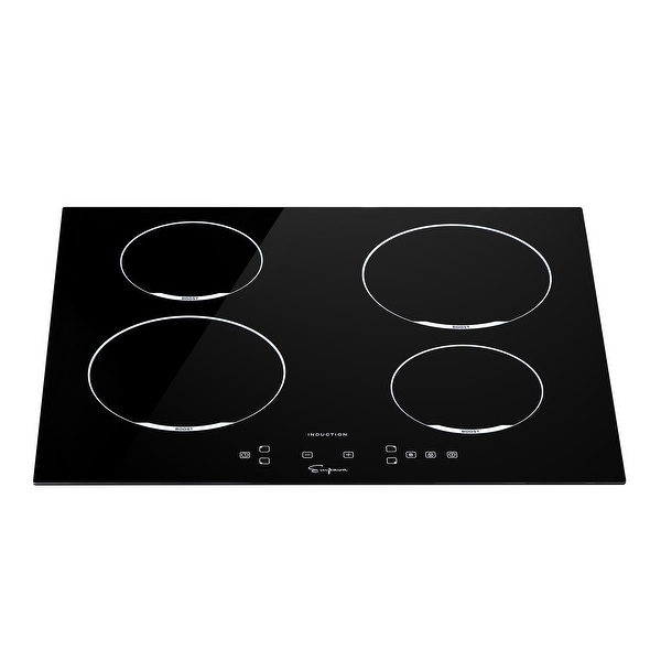 24-in Electric Induction Cooktop with 4 Elements including 3，000-Watt Element