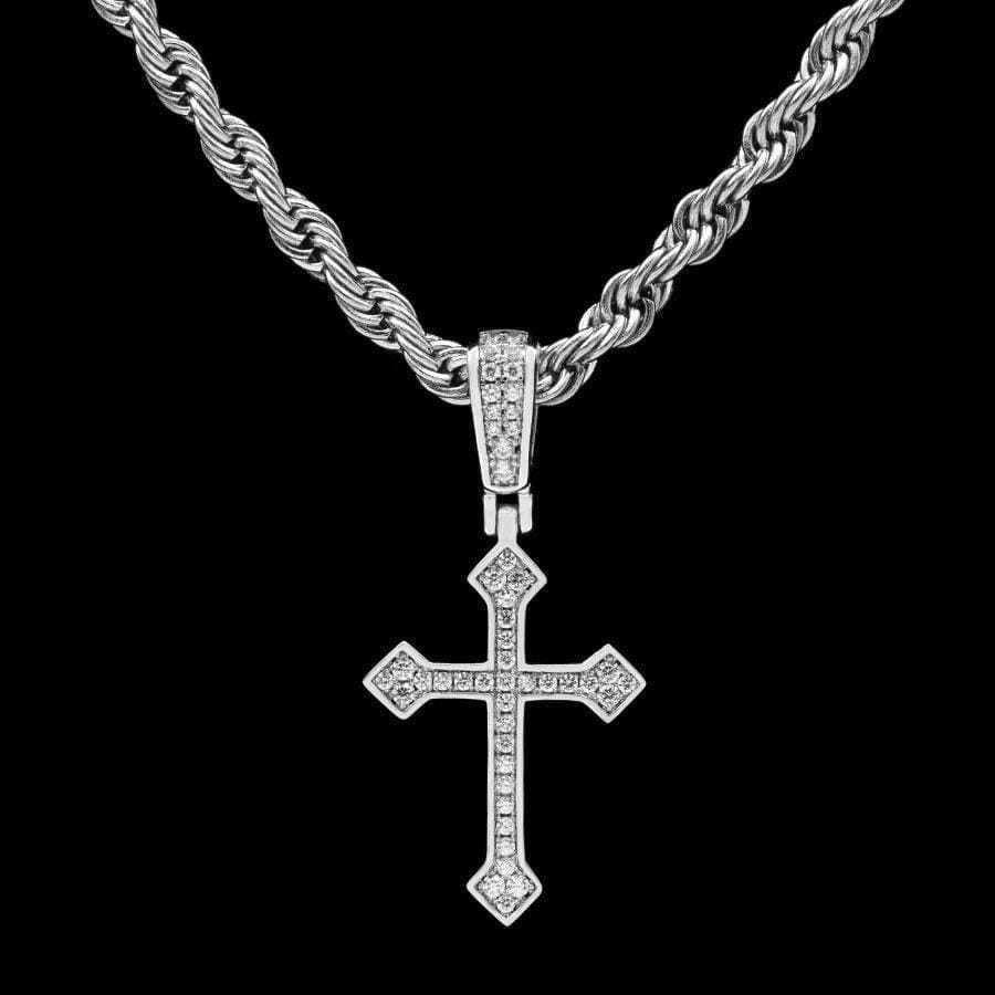 Celtic Cross V.2 in White Gold