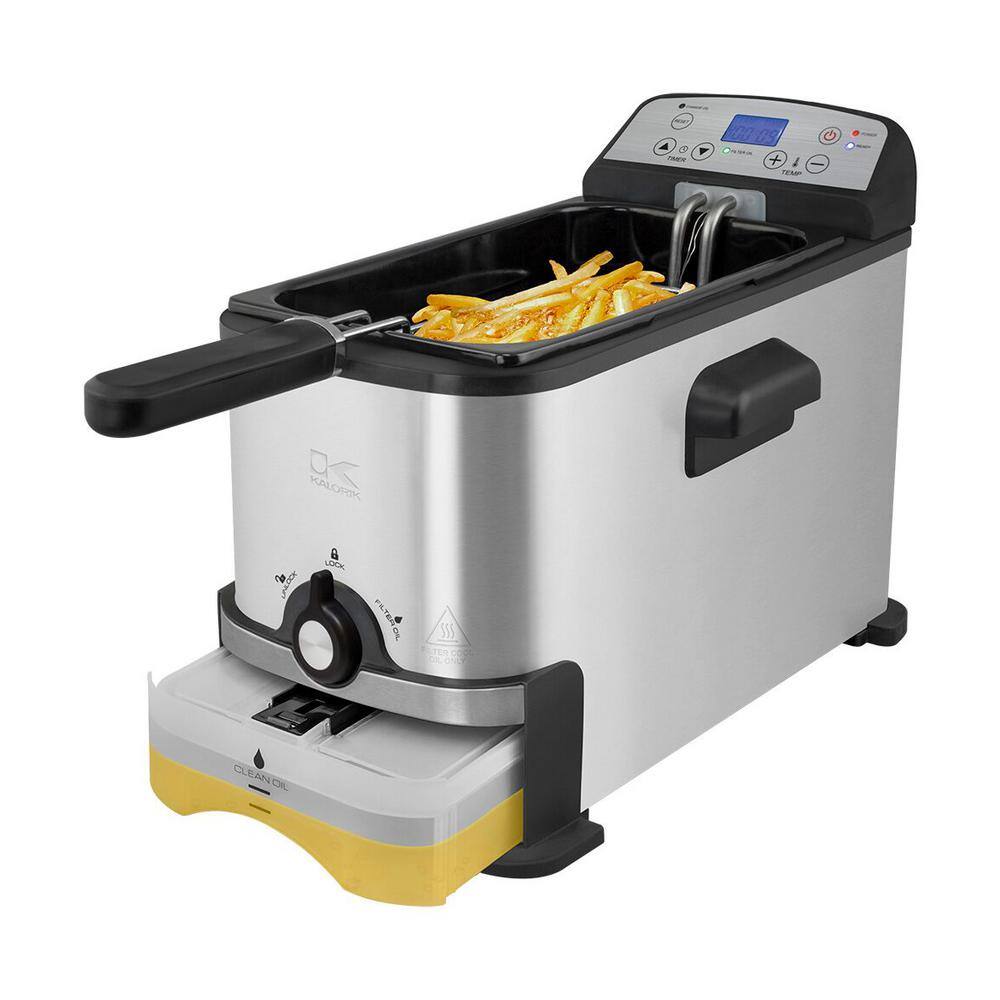 KALORIK Digital Deep Fryer with Oil Filtration FT 44247 BK