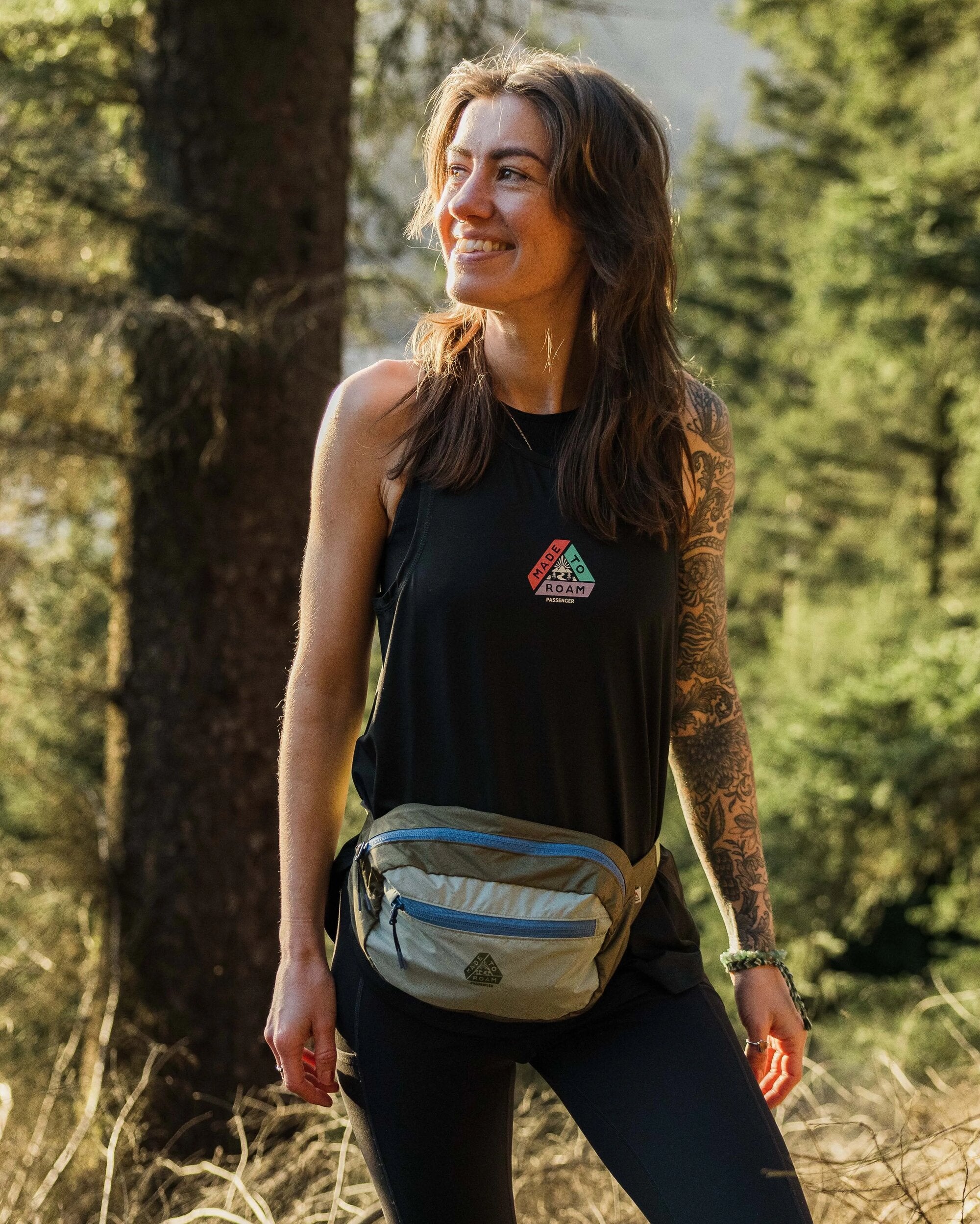 Trail Light Recycled Hip Pack - Khaki