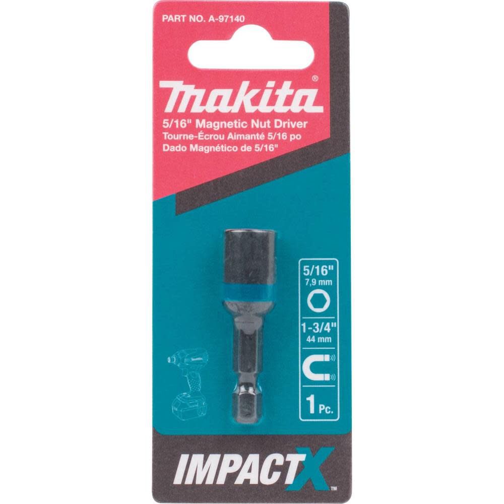 Makita Impact X 5/16 x 1-3/4 Magnetic Nut Driver A-97140 from Makita