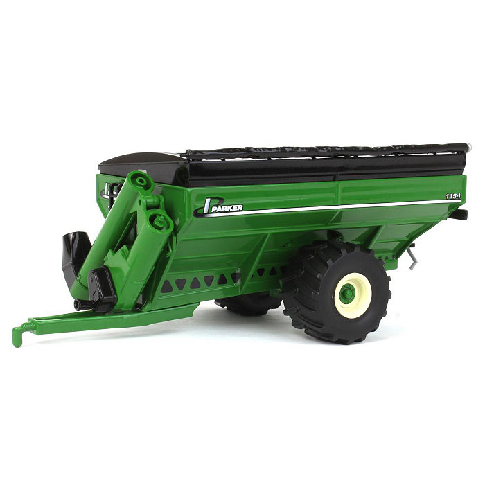 Spec Cast 1 64 Parker Green Grain Cart on Flotation Tires