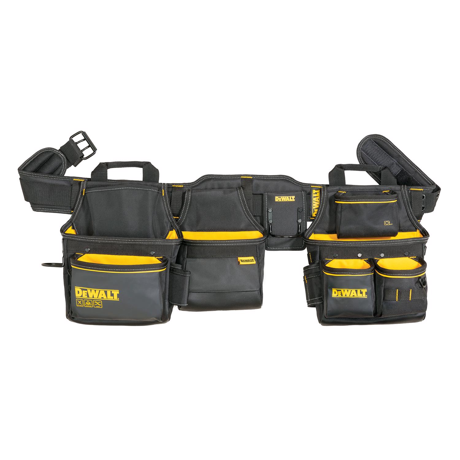 DW 26 pocket Ballistic Nylon Professional Tool Rig Black/Yellow