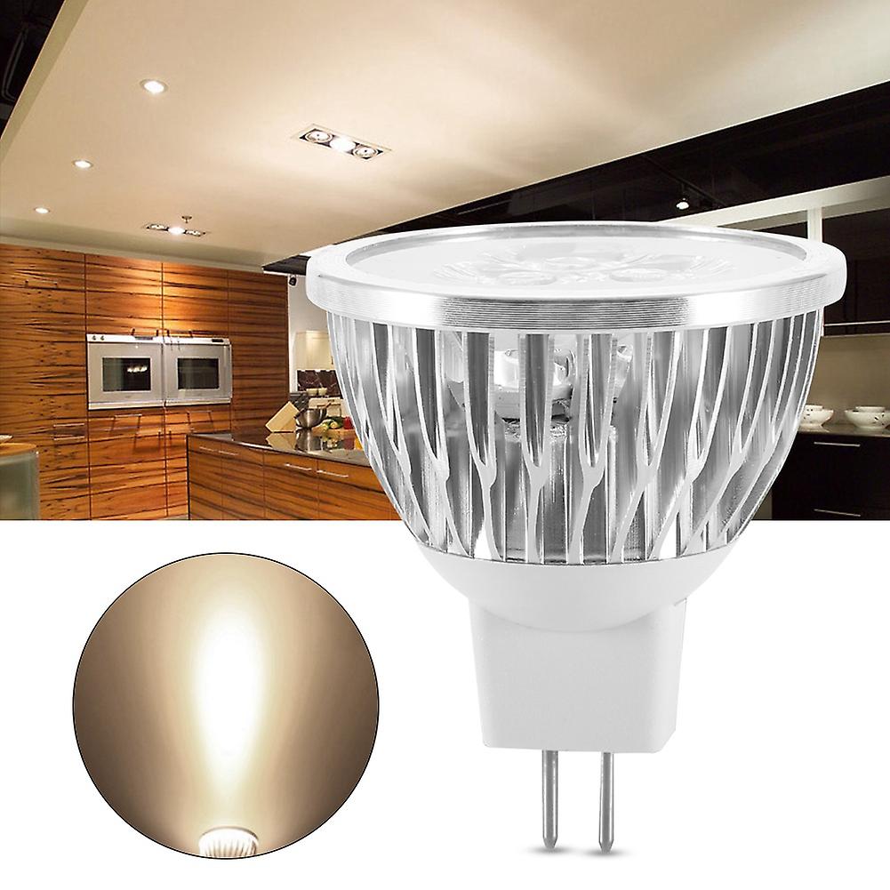 12V MR16 3W LED Light Bulb Aluminum Decorating Lamp Warm for Home Restaurant Hotel Bar