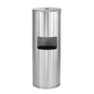 Alpine Industries Stainless Steel Gym Disinfecting Wipes Dispenser with 7 Gal. Built-in Trash Can 4777