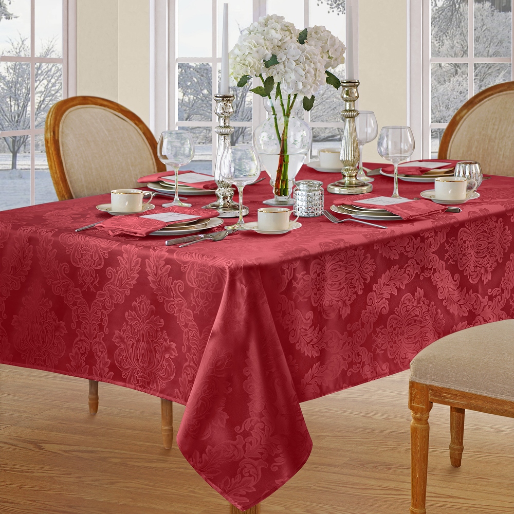 Elrene Barcelona Damask Elegant Fabric Tablecloth