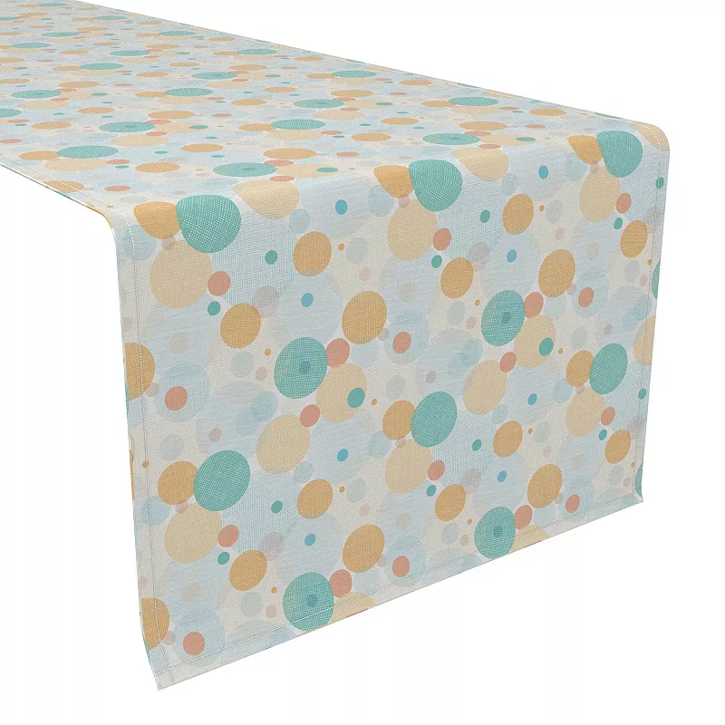 Table Runner， 100% Cotton， 16x108， Colorful Spots