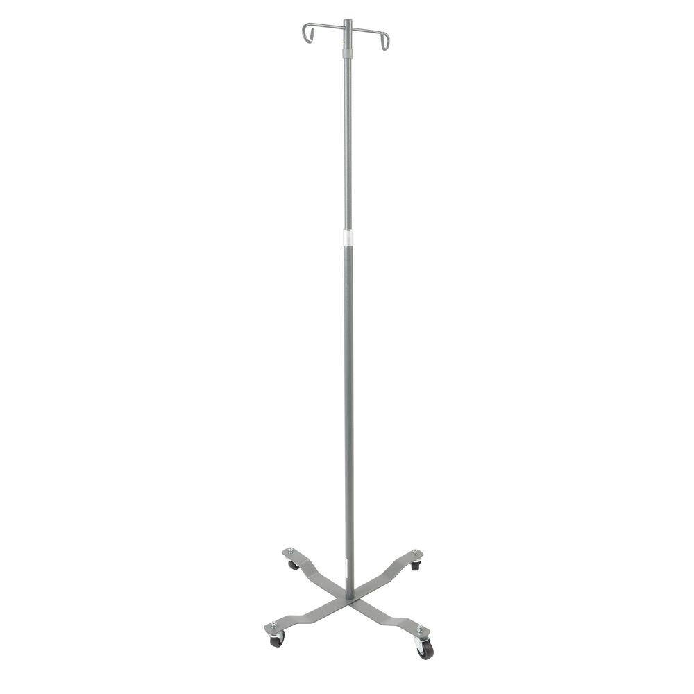 Drive Medical Economy Top Removable IV Pole in Chrome 13033