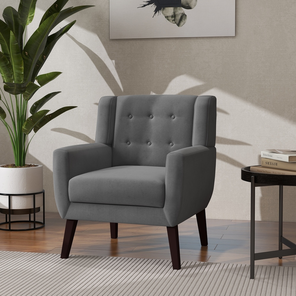 Modern Accent Chair Velvet Armchair