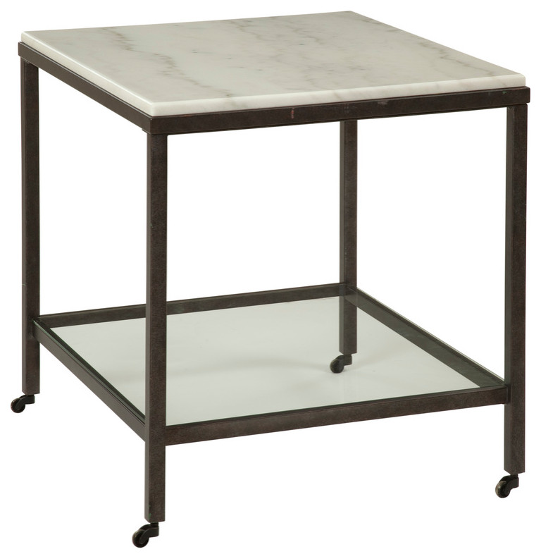 Whitman Square End Table   Transitional   Side Tables And End Tables   by BASSETT MIRROR CO.  Houzz