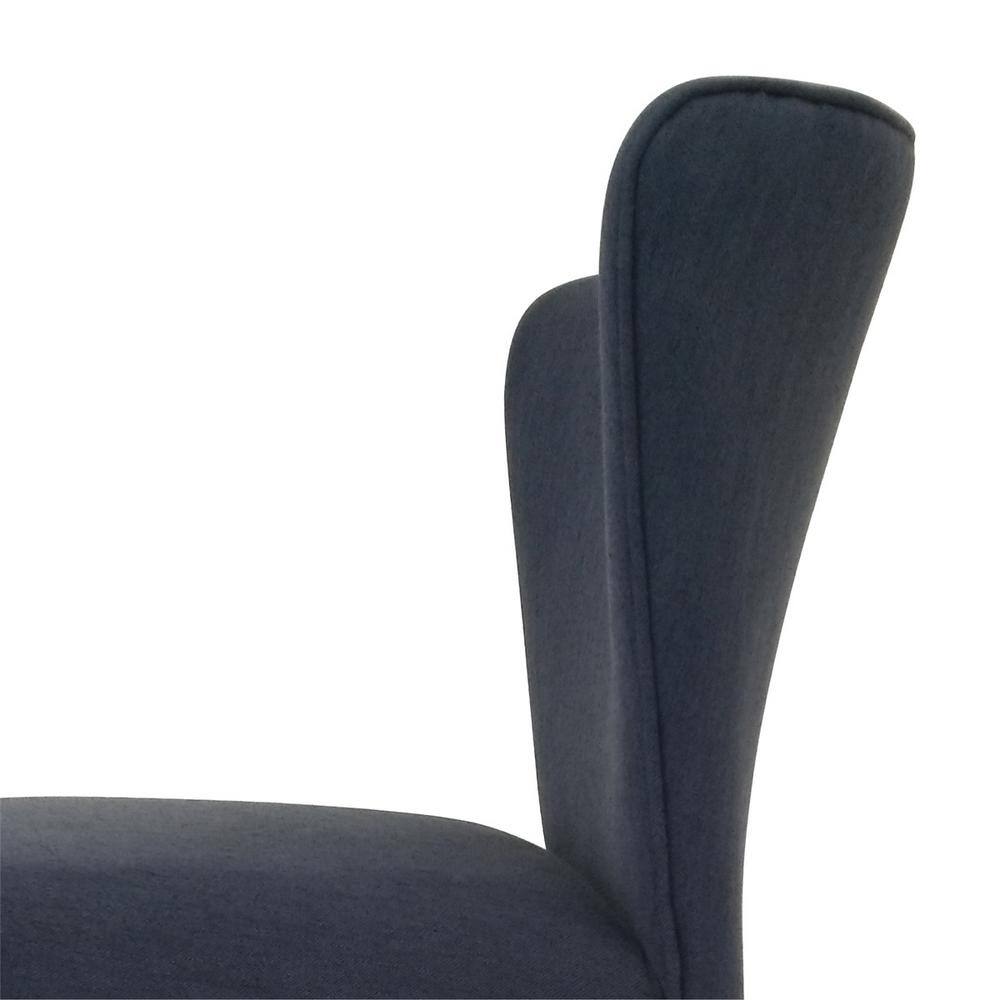 Homy Casa Cambodia Navy Upholstered Solid Wood Dining Chair(Set of 2) Cambodia midnight