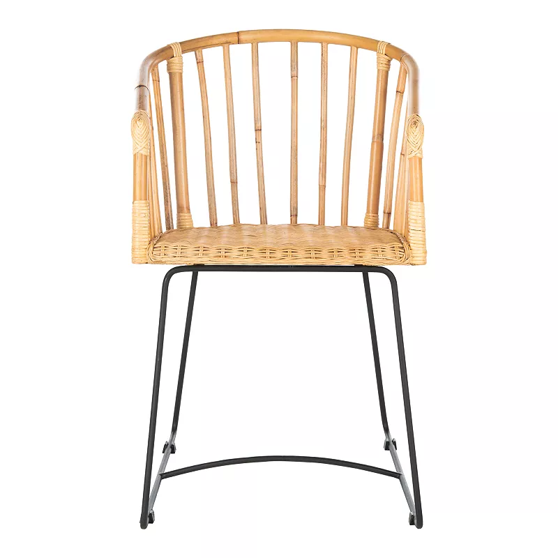 Safavieh Siena Rattan Barrel Dining Chair