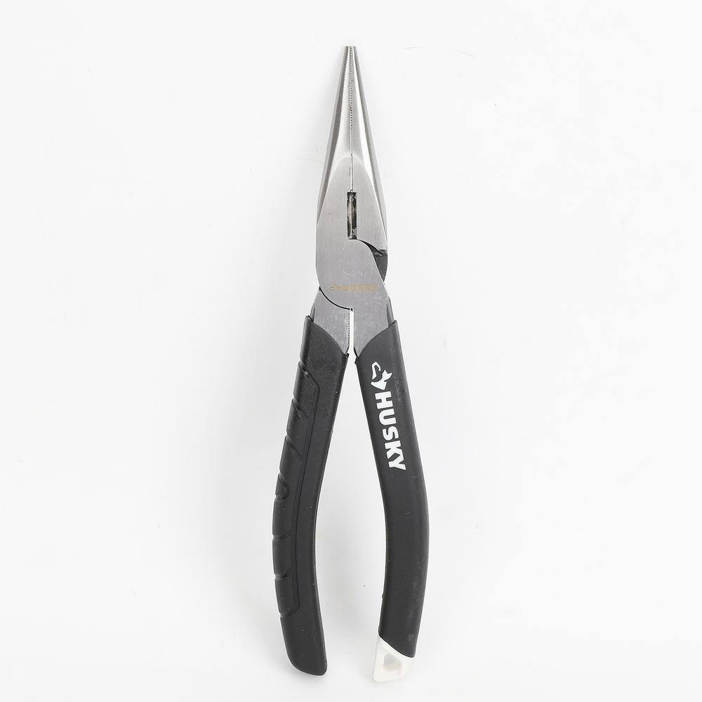 Husky 8 in. Long Nose Pliers 48059