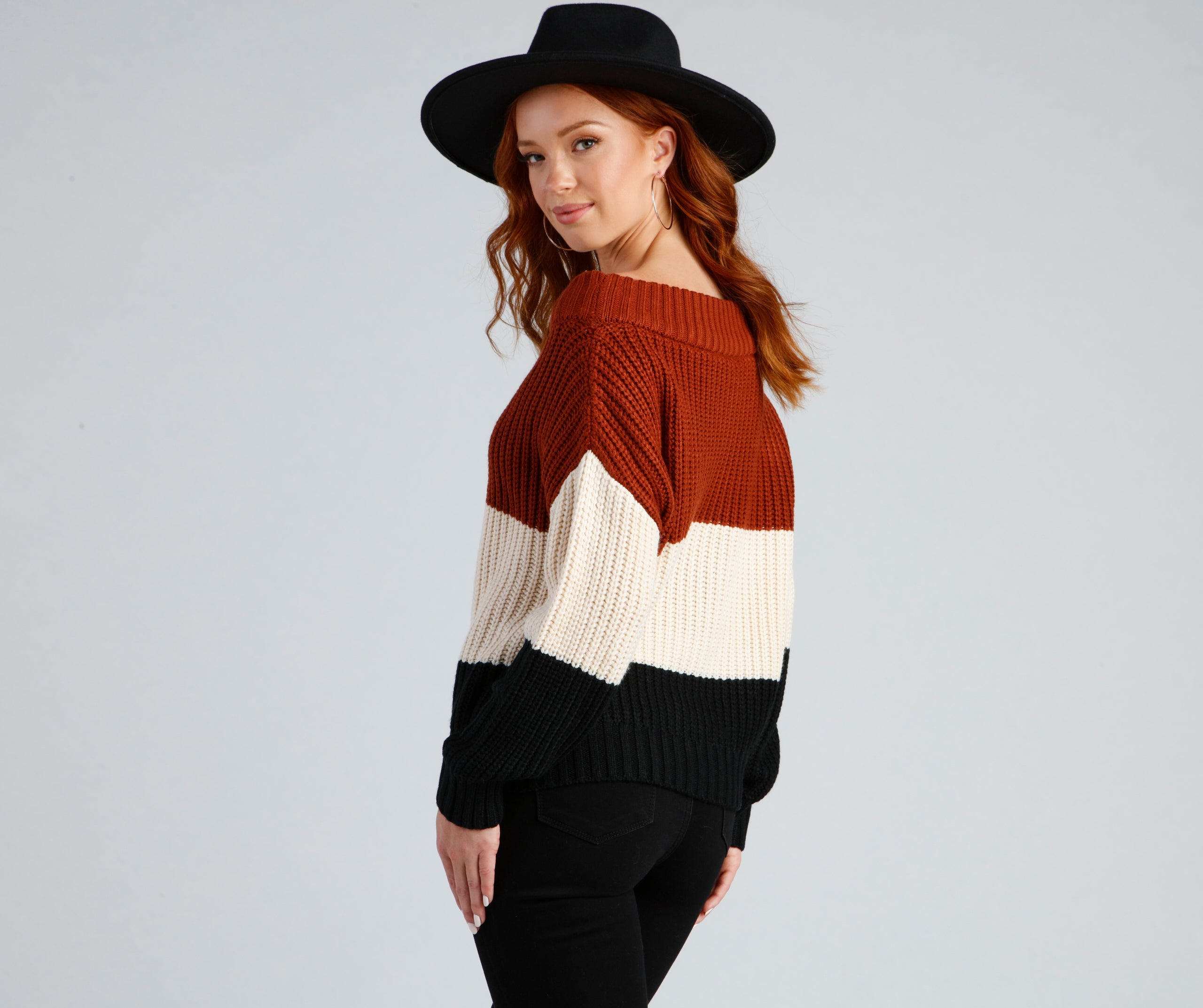 Cozy And Chill Colorblock Sweater