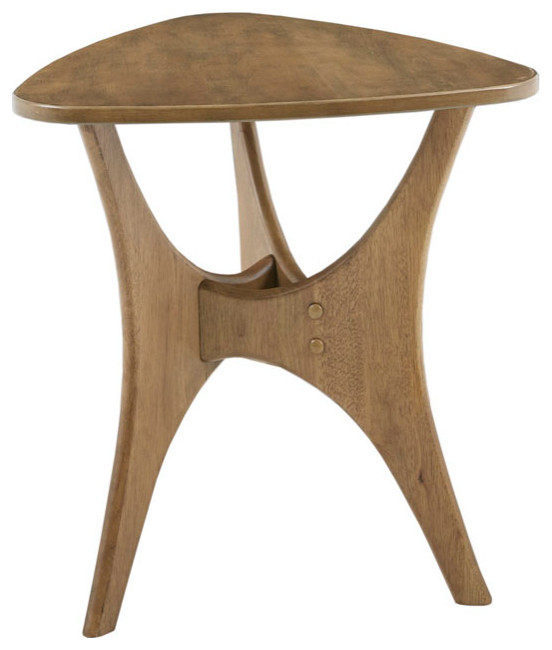 INK+IVY Blaze Mid Century Triangle Wood Side Table   Midcentury   Side Tables And End Tables   by Olliix  Houzz