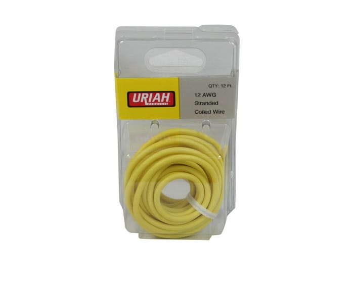 Uriah Wire 12 Awg  Stranded Yellow Insulation (12) -UA501240