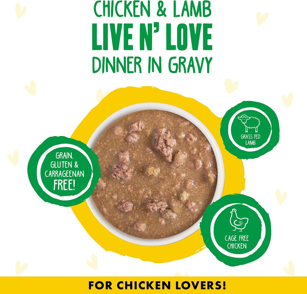 BFF OMG Live N' Love! Chicken and Lamb in Gravy Wet Canned Cat Food