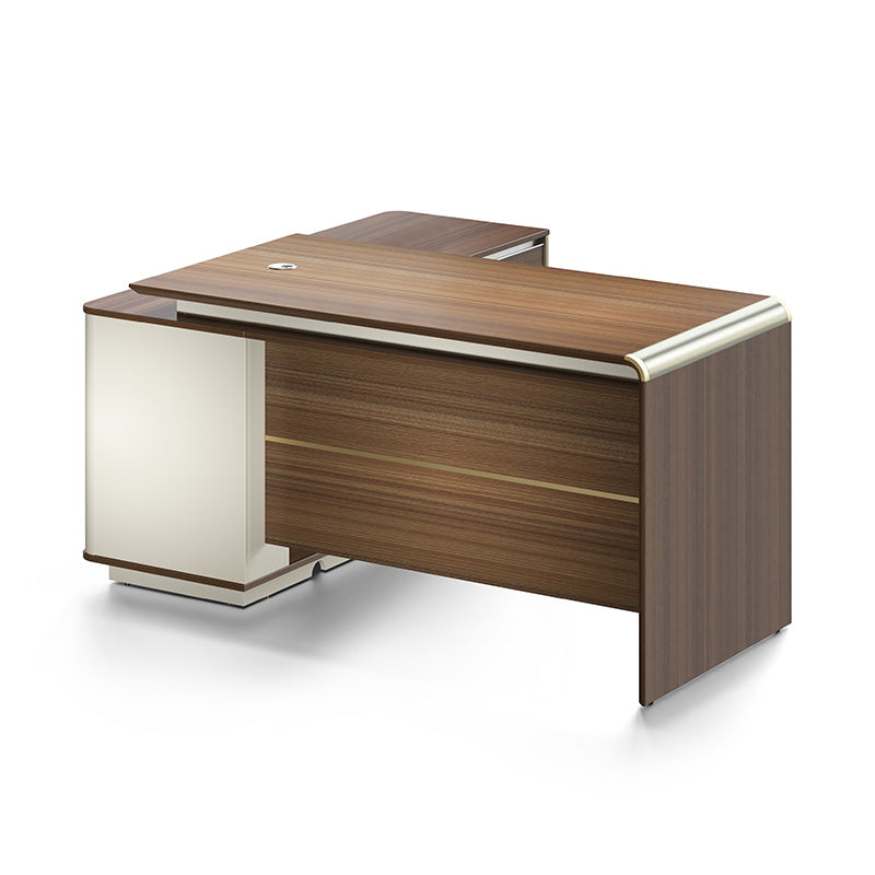 ANDERSON Executive Desk 1.6M Reversible - Australian Gold Oak