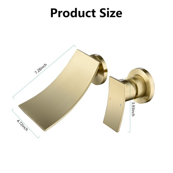 Wall Mount Widespread Bathroom Faucet W928107571