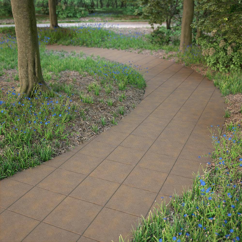 Pavestone 12 in. x 12 in. x 1.5 in. 3-Tone Brown Square Concrete Step Stone (168-Pieces168 sq. ft.Pallet) 71217