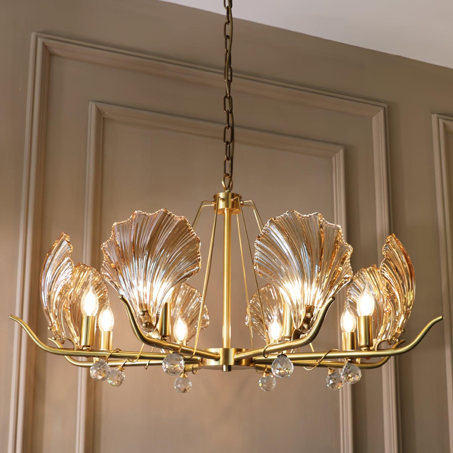 Shell Crystal Chandelier