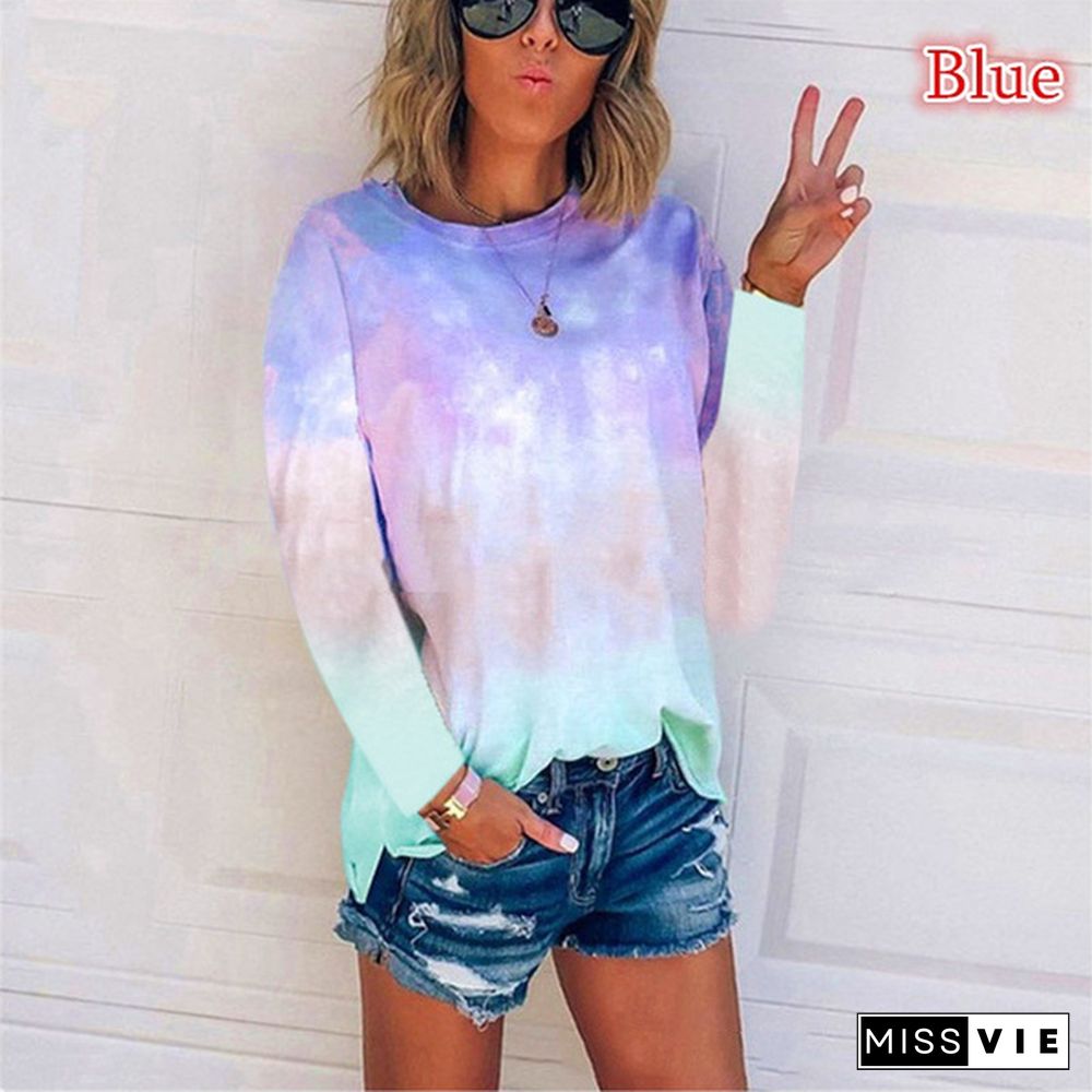 Plus Size Fashion Clothes Womrn's Tops Autumn and Winter Casual Long Sleeve Shirts O-neck Blouses Ladies Casual Loose T-shirts