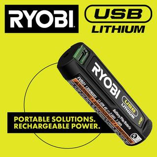 RYOBI USB Lithium Glue Pen Kit with 2.0 Ah USB Lithium Battery and Charging Cable FVH56K