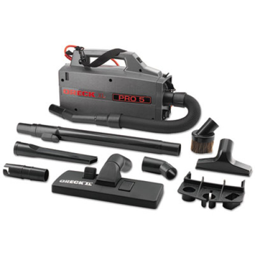 Oreck XL Pro 5 Canister Vacuum， 120 V， Gray， 5 1/4 x 8 x 13 1/2 (BB900DGR)