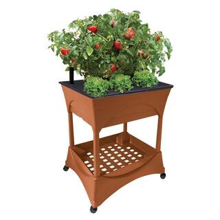 CITY PICKERS Easy Pickers Plastic Raised Garden Bed Garden Grow Box with Stand 2335