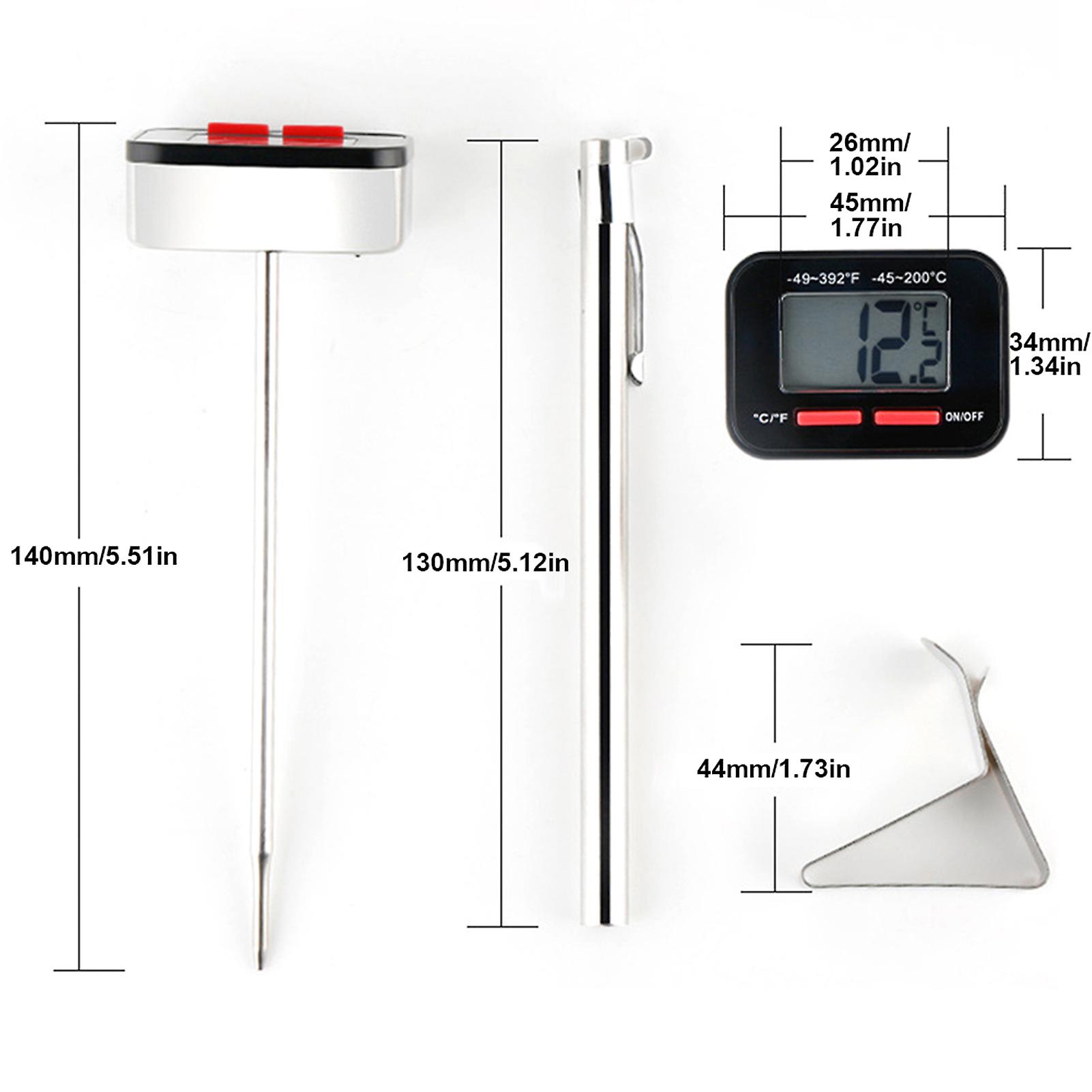 Espresso Cappuccino Coffee Digital Cooking Thermometer Instant Read Meat Thermometer