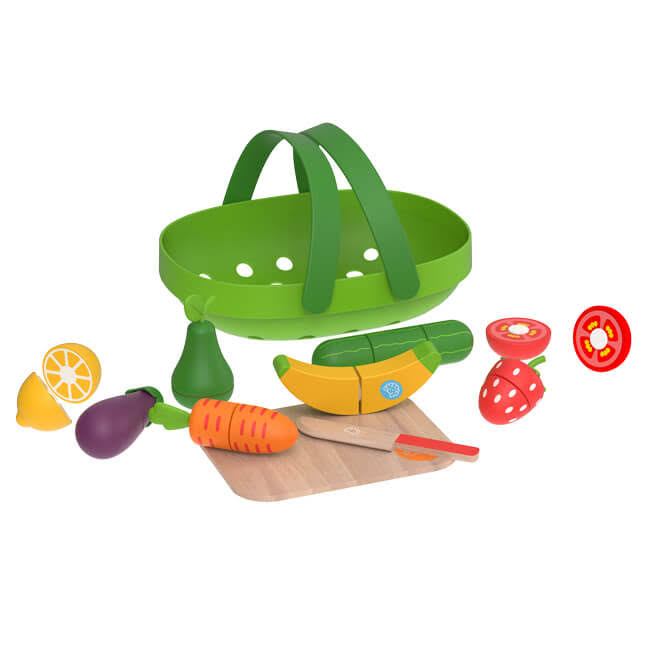 Pretendables Fruit and Veggie Basket Set by Fat Brain Toys