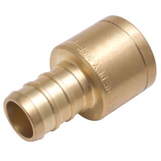 SharkBite 12 in. Brass PEX Barb x Female Copper Sweat Adapter UC600LFA