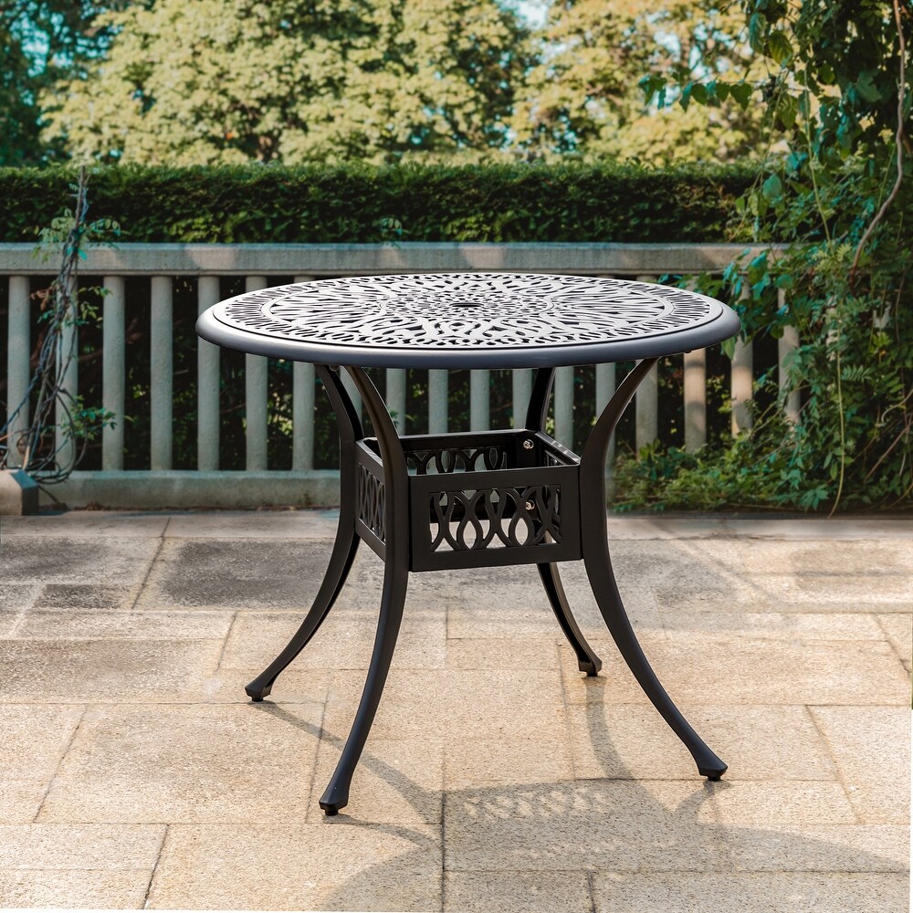 Elm Plus Outdoor Cast Aluminum Patio Dining Table