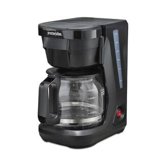 Proctor Silex 12-Cup Black Front Fill Compact Drip Coffee Maker 43680PS