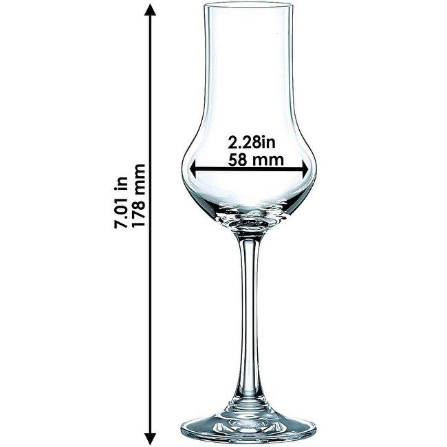 Nachtmann Vivendi Stemmed Spirit Glass Set of 4   3.85 oz.