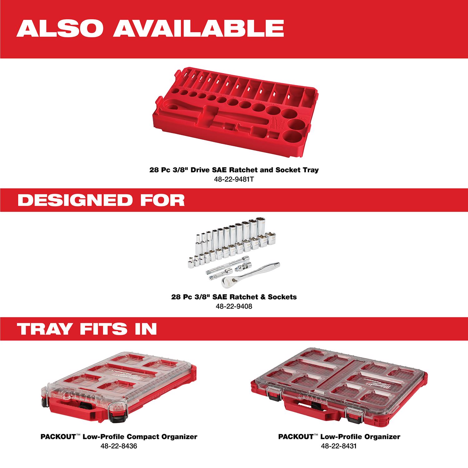 MW 3/8 in. drive SAE Ratchet and Socket Set